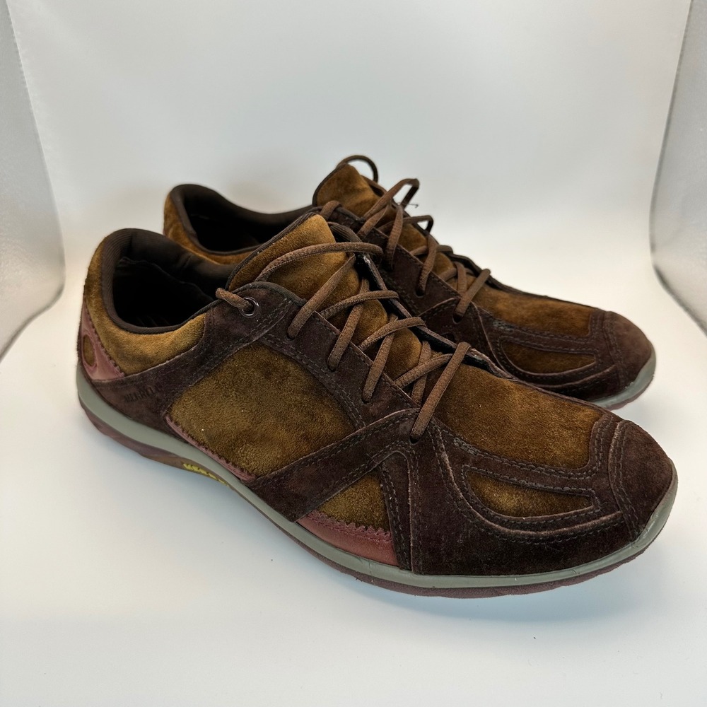 Merrell Aria Sneakers Womens 8.5 Brown Suede Leather Gorpcore Hiking Shoes